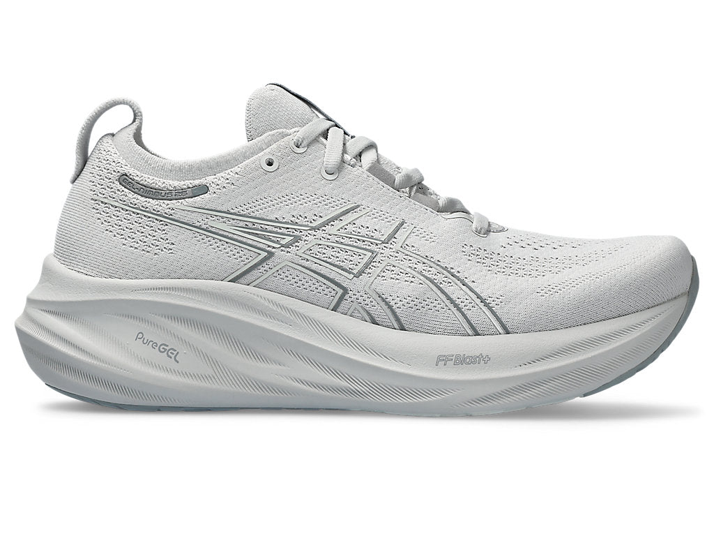 Men's Asics GEL-Nimbus 26, Concrete/Pure Silver, 9 D Medium