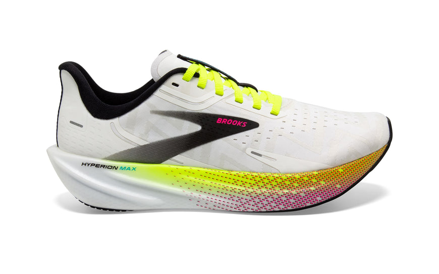 Women's Brooks Hyperion Max, White/Black/Nightlife, 10 B Medium