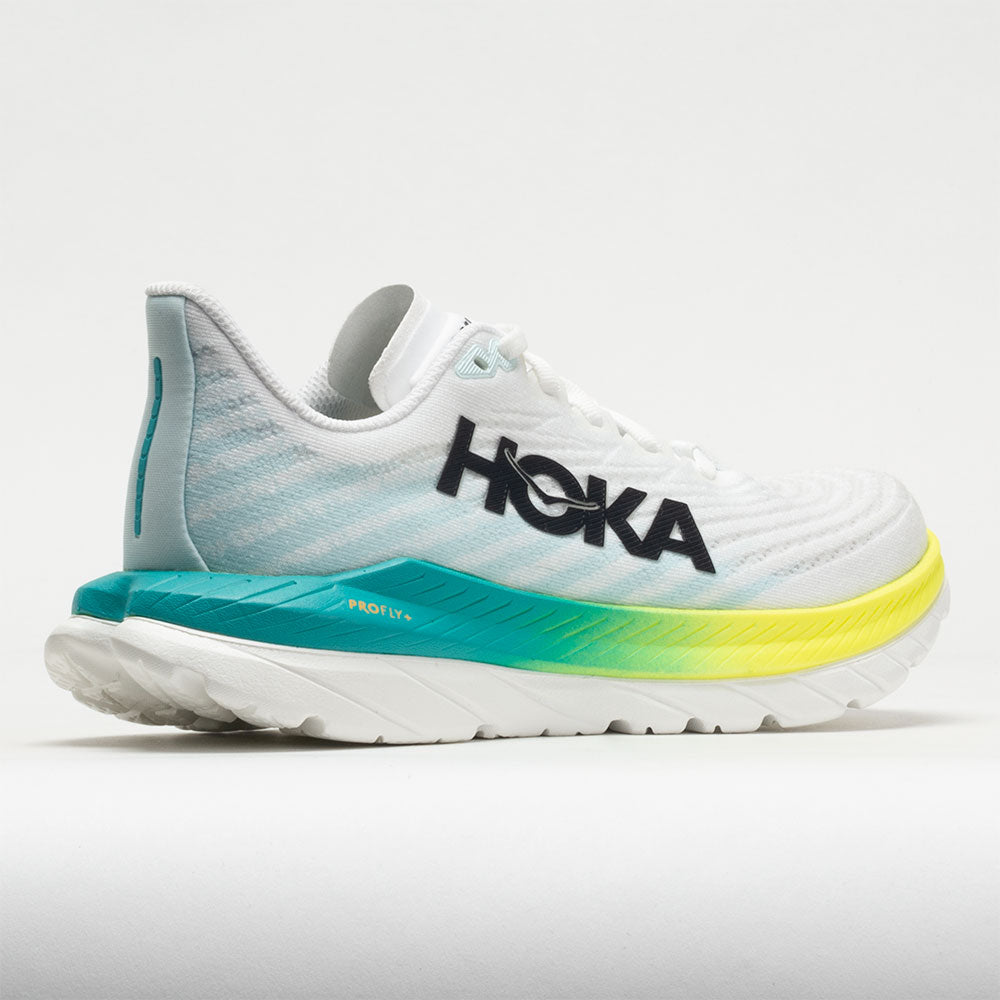 HOKA Mach 5 Men's White/Blue Glass