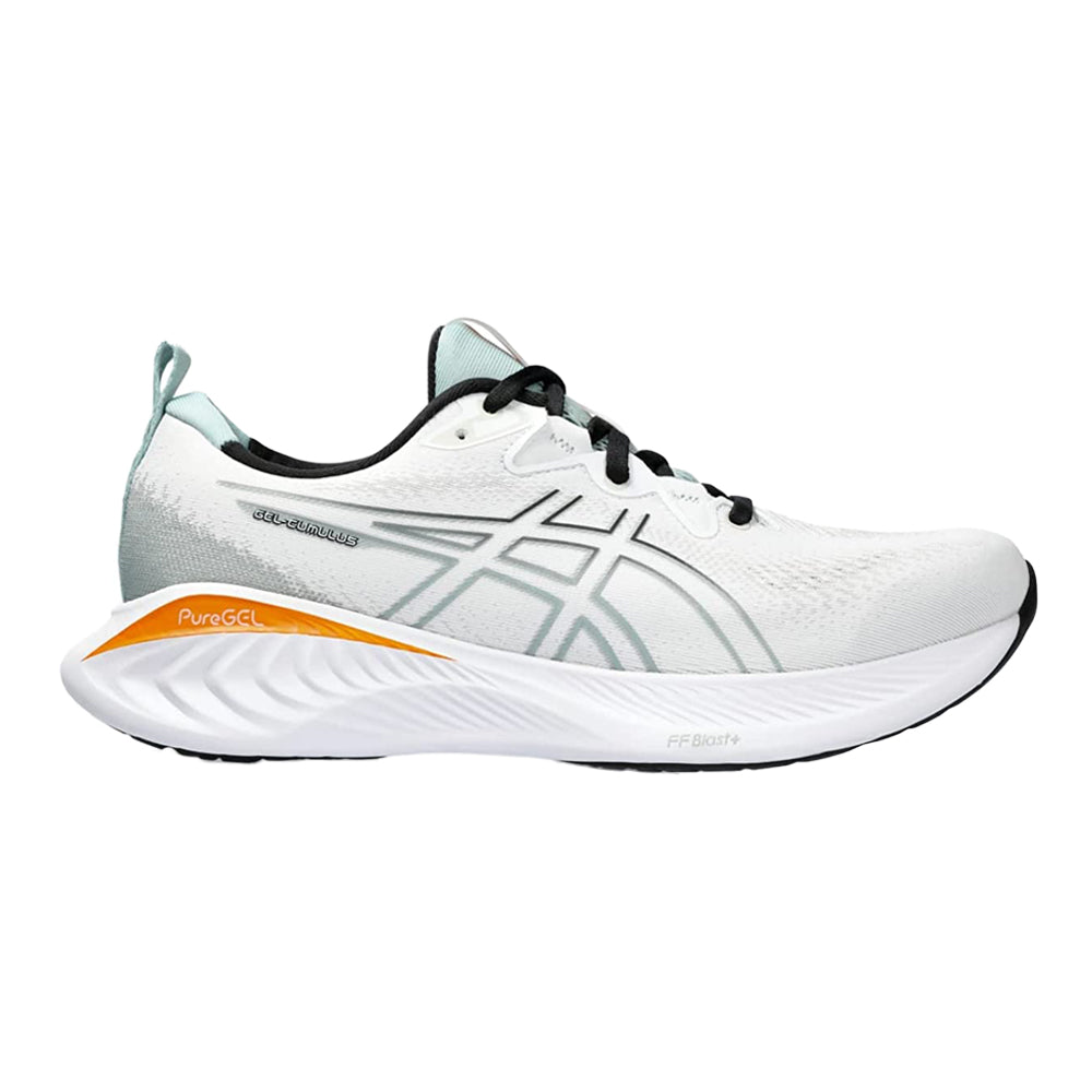 Men's Asics Gel-Cumulus 25, White/Black, 10 D Medium