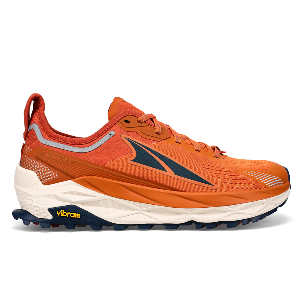 Men's Altra Olympus 5, Burnt Orange, 13 D Medium