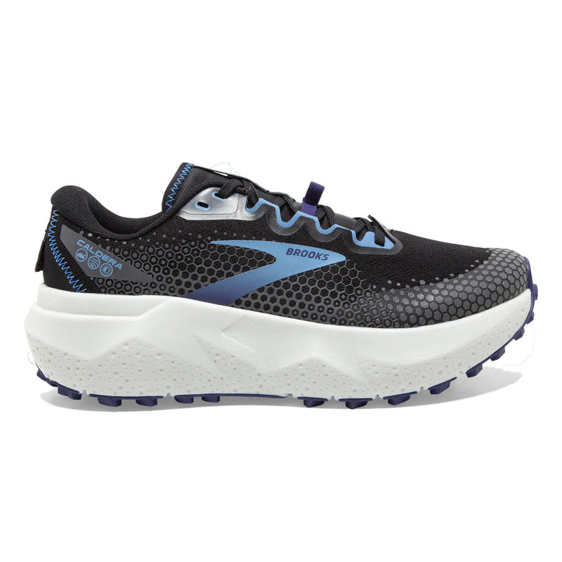 Women's Brooks Caldera 6, Black/Blissful Blue/Grey, 8.5 B Medium