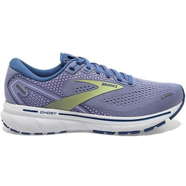 Women's Brooks Ghost 14, Purple Impression/Dutch/Lime, 6 B Medium