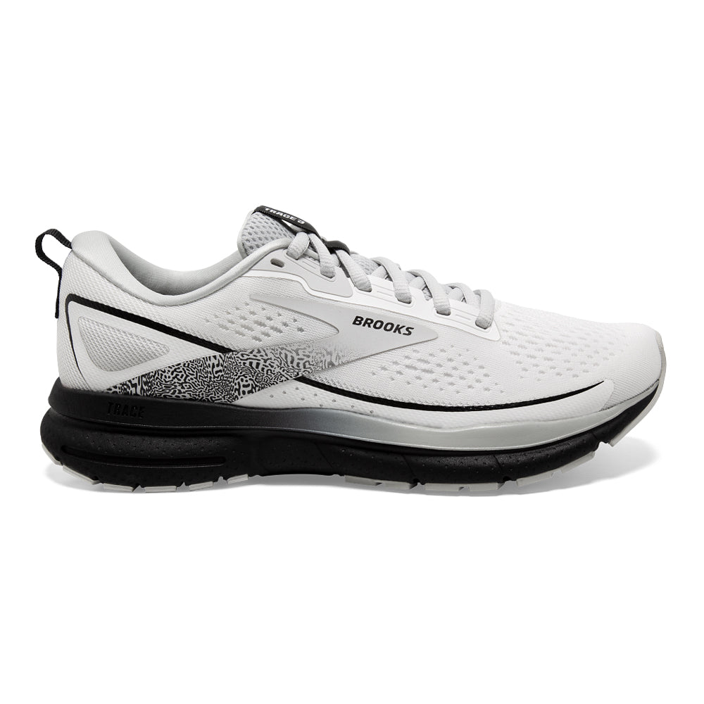 Women's Brooks Trace 3, White/Oyster/Black, 11.5 B Medium