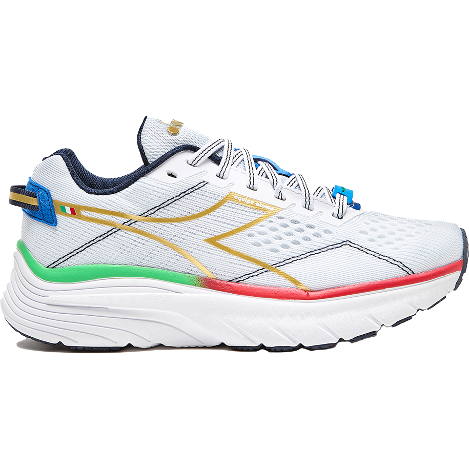 Women's Diadora Equipe Atomo, White/Gold, 8.5 B Medium