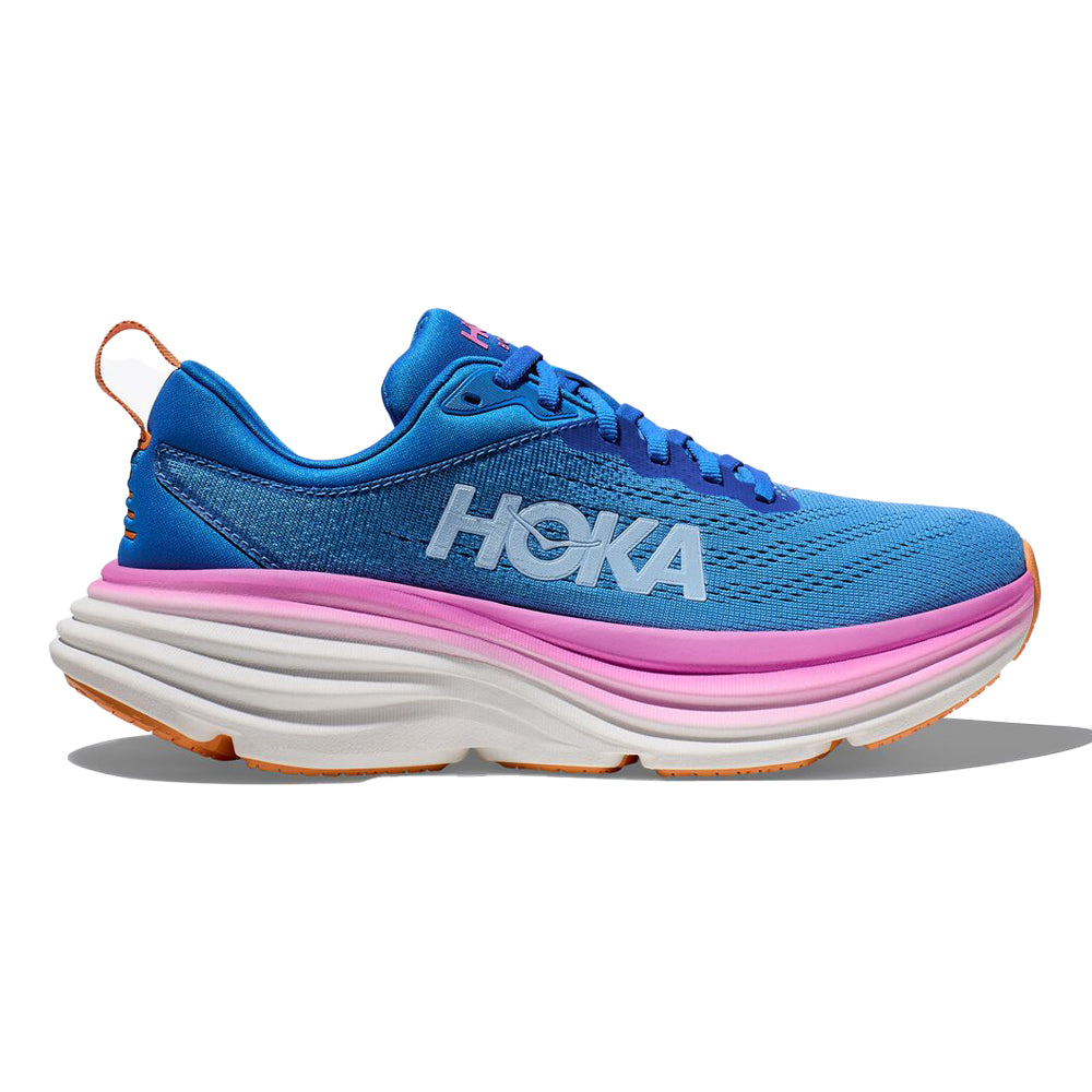 Women's Hoka One One Bondi 8, Coastal Sky/All Aboard, 9.5 B Medium