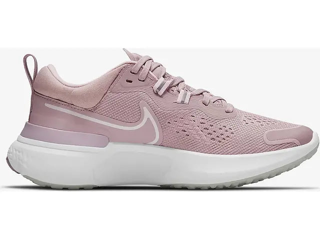 Women's Nike React Miler 2, Plum Chalk/White-Pink Foam, 8 B Medium