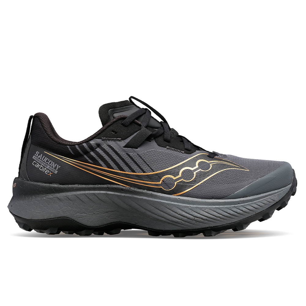 Women's Saucony Endorphin Edge, Black/Goldstk, 6.5 B Medium