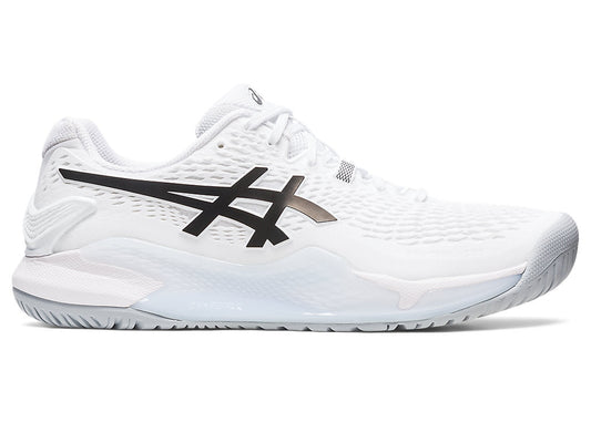 Men's Asics Gel-Resolution 9, White/Black, 11.5 D Medium