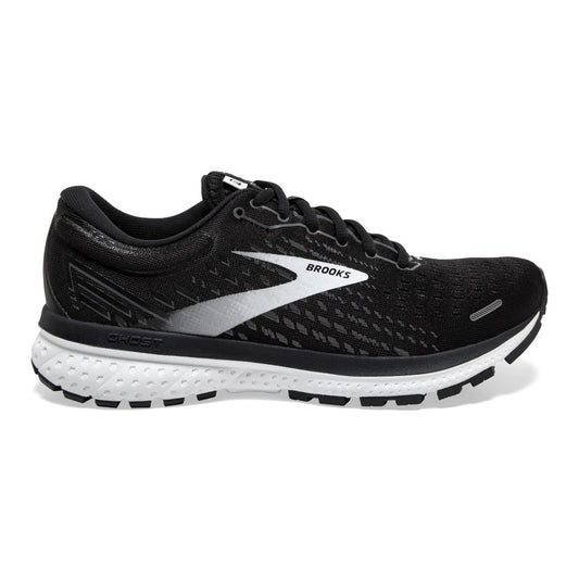 Women's Brooks Ghost 13, Black/White, 8.5 B Medium