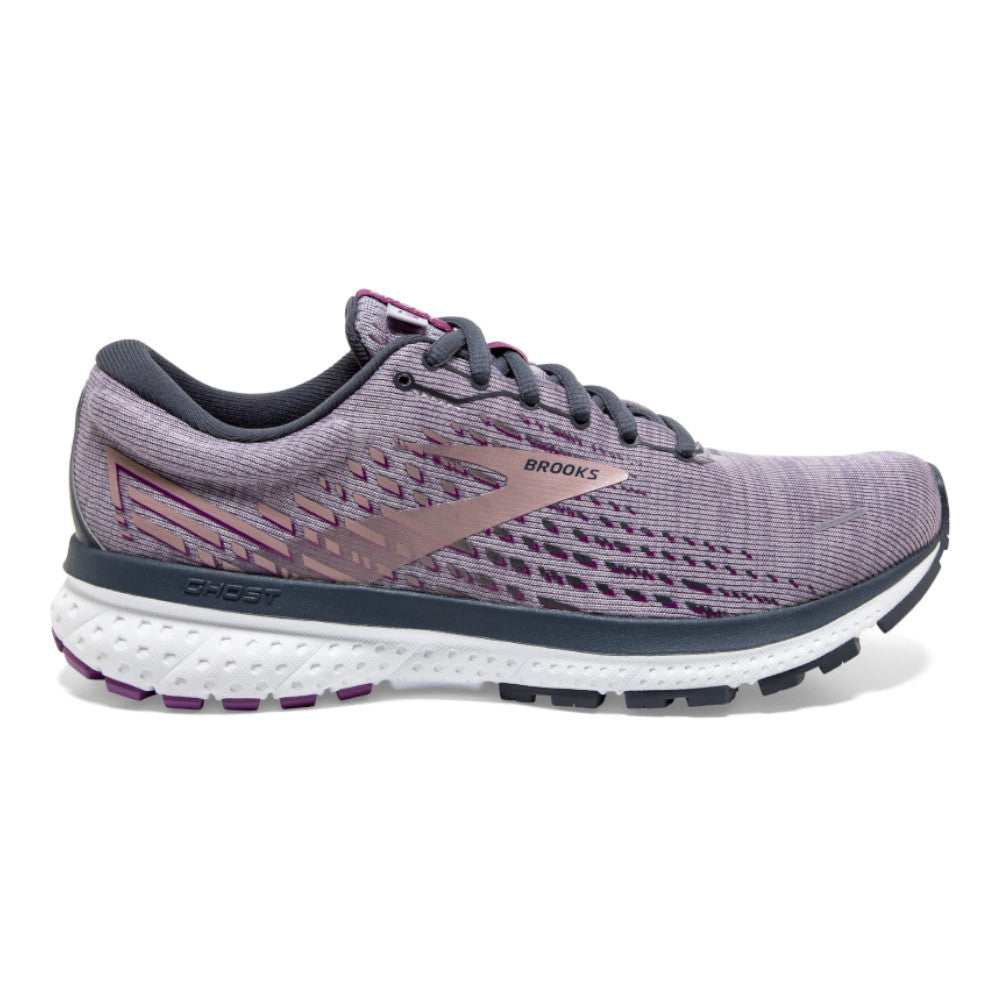 Women's Brooks Ghost 13, Lavender/Ombre/Metallic, 8.5 B Medium