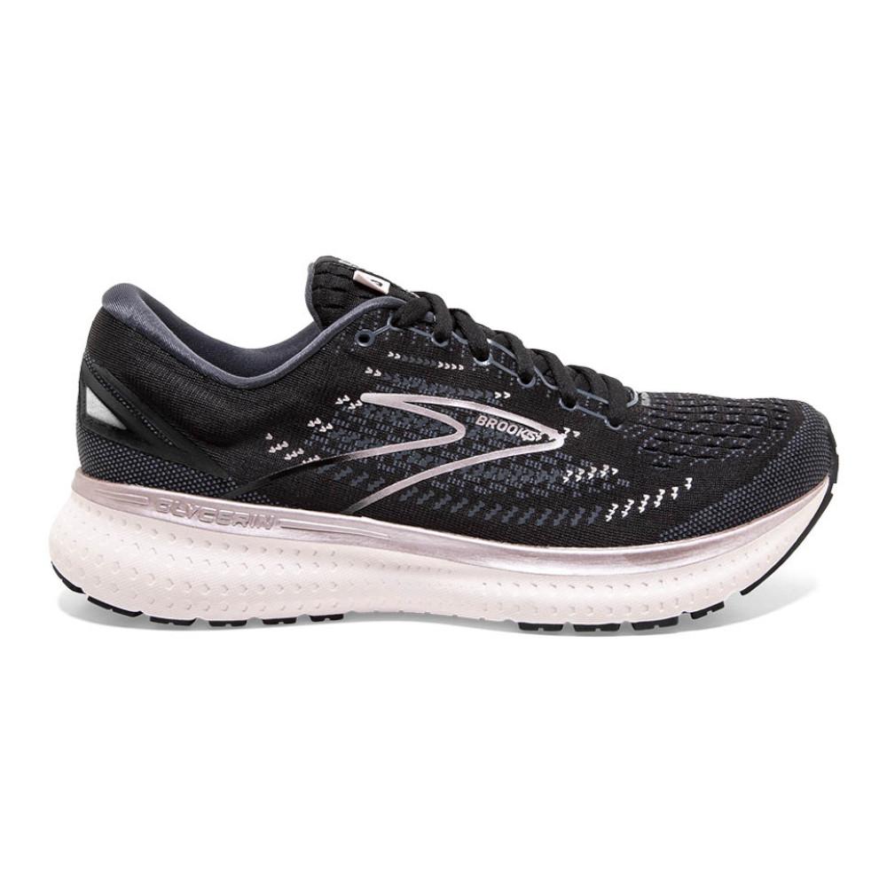 Women's Brooks Glycerin 19, Black/Ombre/Metallic, 8 B Medium
