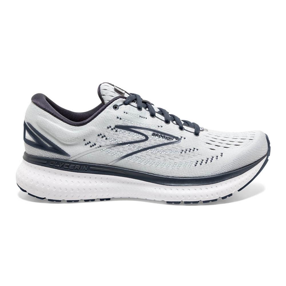 Women's Brooks Glycerin 19, Grey/Ombre/White, 8 2ANarrow
