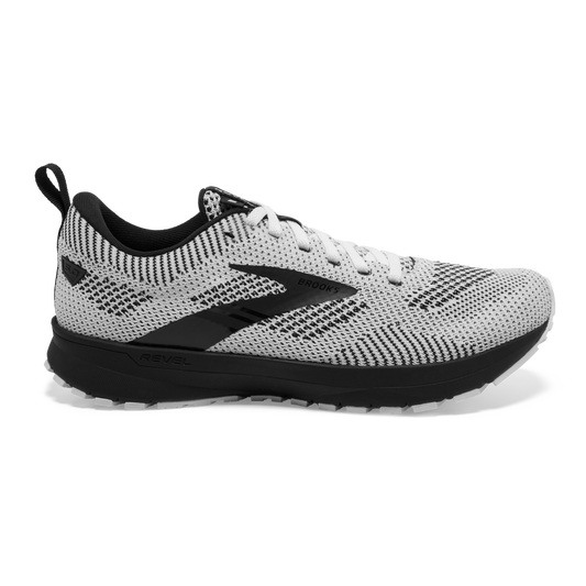 Women's Brooks Revel 5, White/Black, 9 B Medium