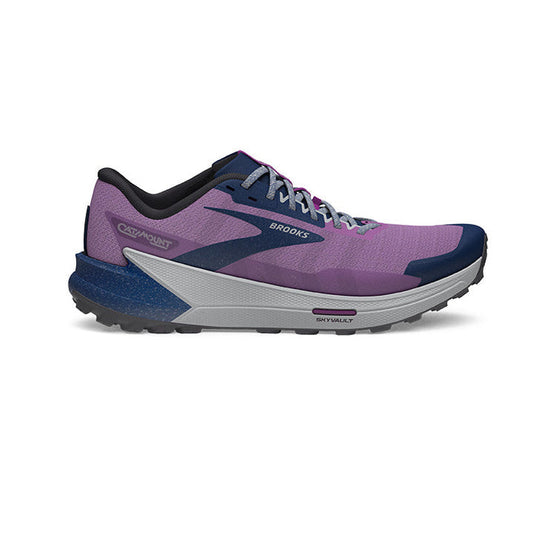 Women's Brooks Catamount 2, Violet/Navy/Oyster, 8 B Medium