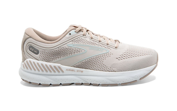 Women's Brooks Ariel GTS 23, Chateau Grey/White Sand, 7.5 D Wide