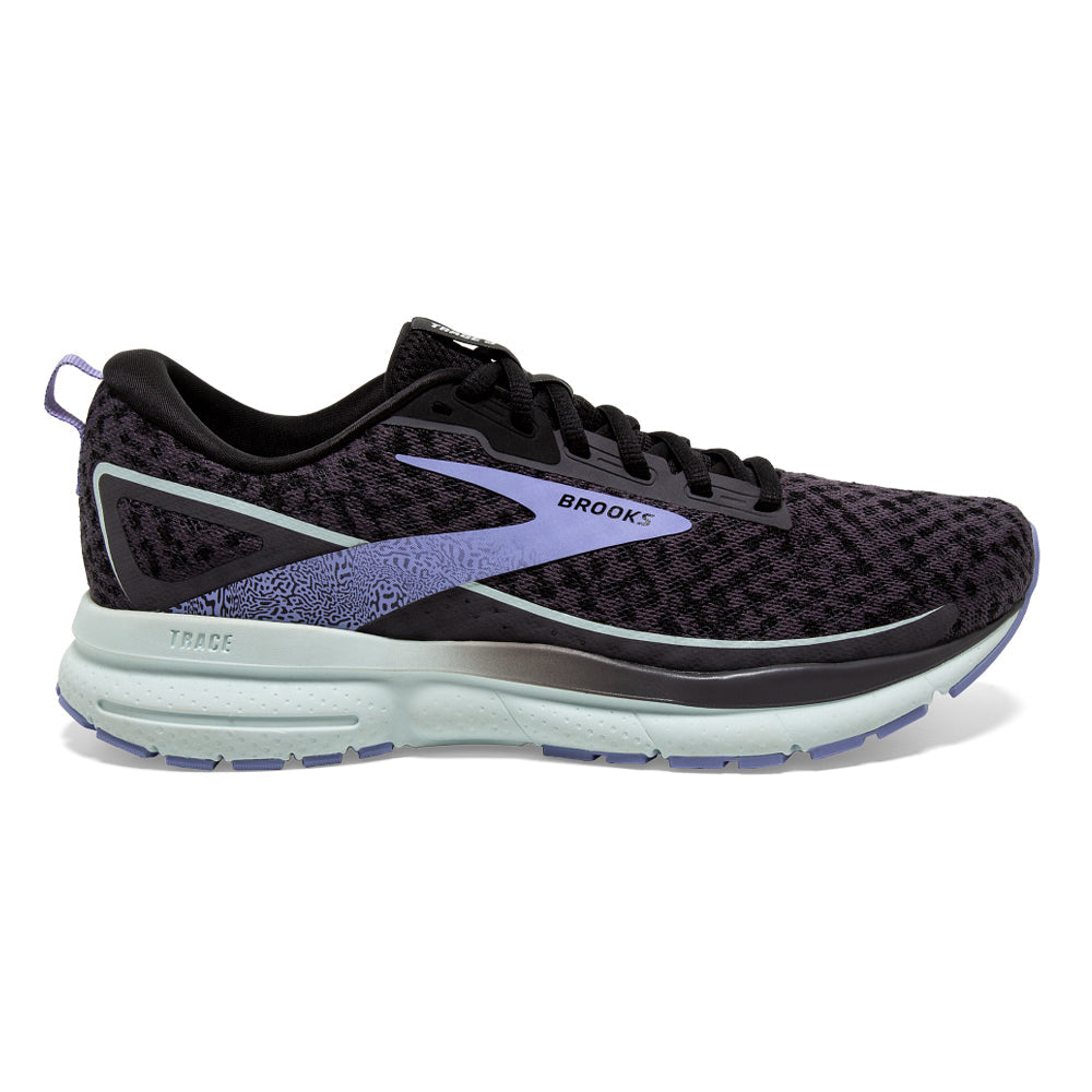 Women's Brooks Trace 3, Blackened Pearl/Skylight/Iris, 10.5 B Medium