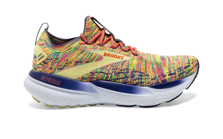 Women's Brooks Glycerin StealthFit 21, Persimmon/Charlock/Spectrum, 11 B Medium