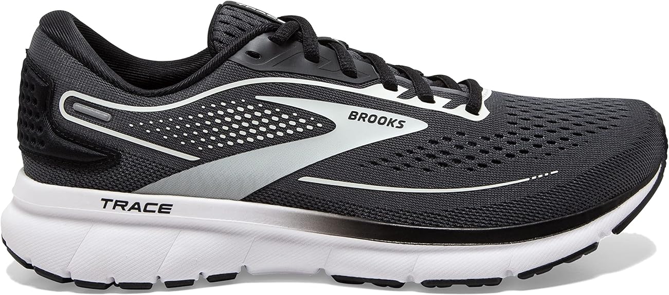 Women's Brooks Trace 2, Ebony/Black/White, 7.5 D Wide