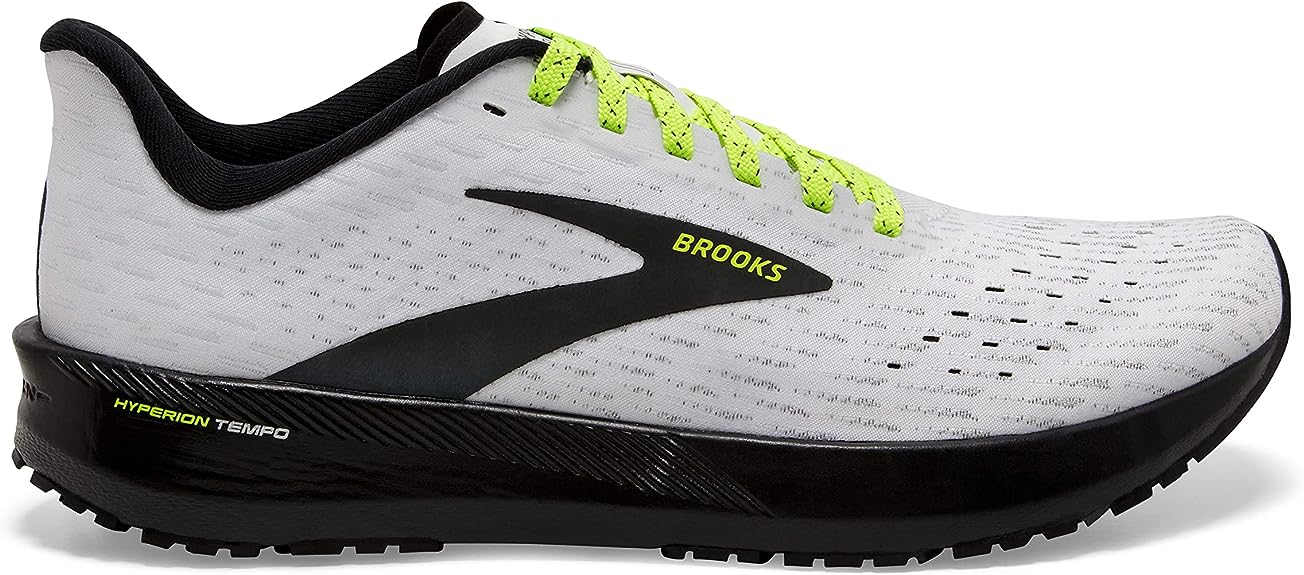 Women's Brooks Hyperion Tempo, White/Nightlife/Black, 9 Medium