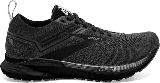 Women's Brooks Ricochet 3, Ebony/Blackened Pearl/Black, 6 B Medium