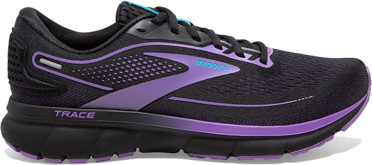 Women's Brooks Trace 2, Black/Ebony/Bellflower, 9 B Medium