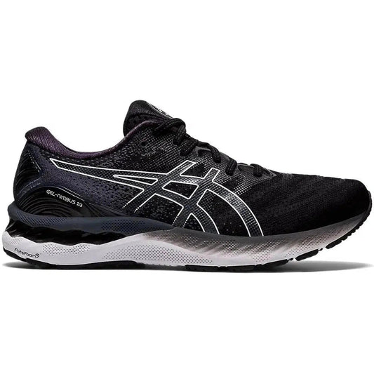 Men's Asics GEL-Nimbus 23, Black/White, 11.5 D Medium
