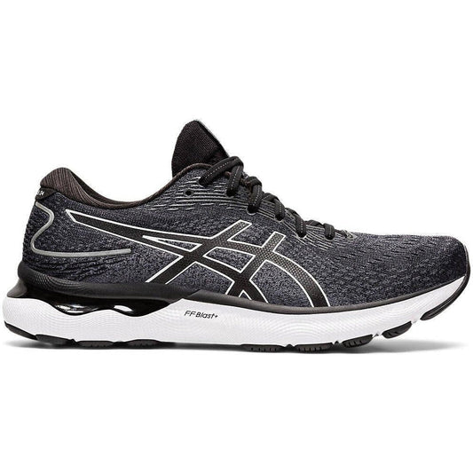 Men's Asics Gel-Nimbus 24, Black/White, 12.5 D Medium