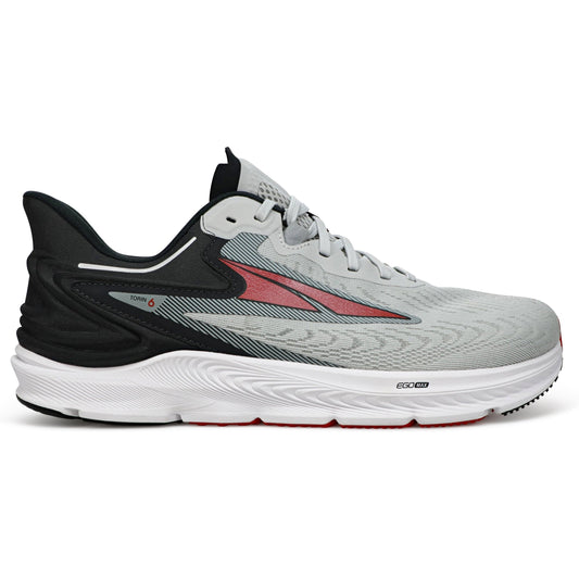 Men's Altra Torin 6, Gray/Red, 9 D Medium