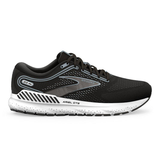 Women's Brooks Ariel GTS 23, Black/Grey/White, 10 D Wide