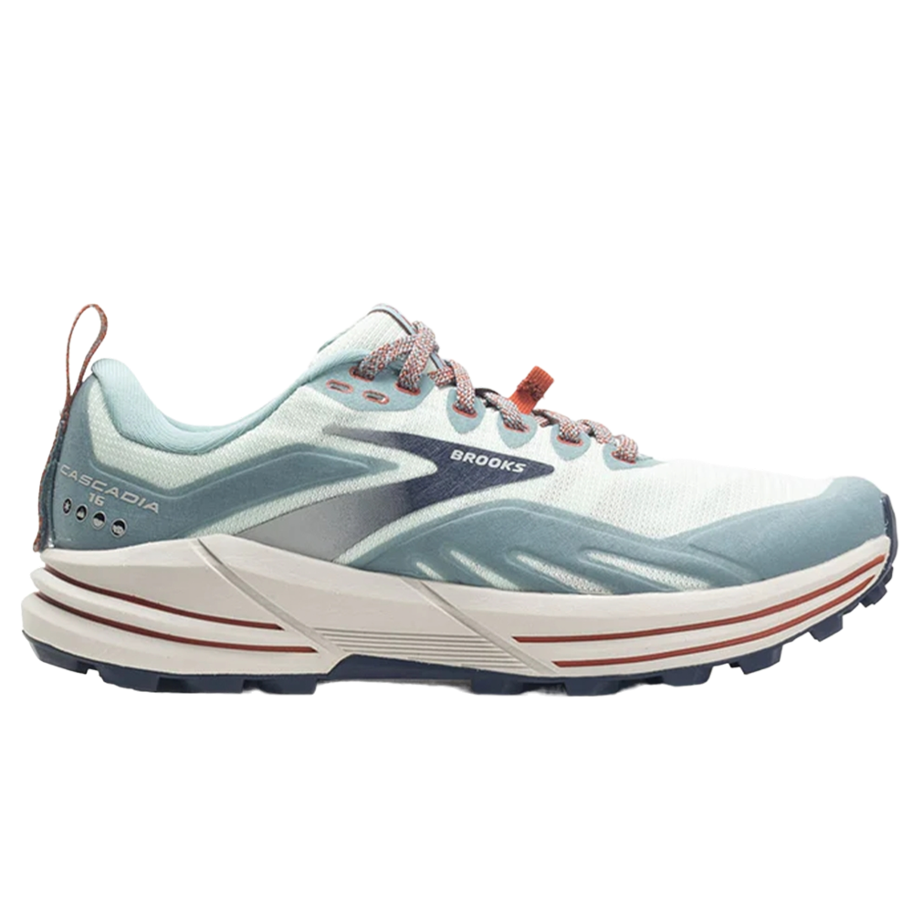 Women's Brooks Cascadia 16, Aqua/Tourmaline/Rooibos Tea, 10.5 B Medium