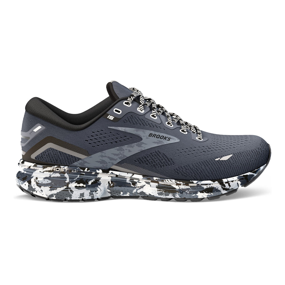 Women's Brooks Ghost 15, Ebony/Black/Oyster, 8.5 B Medium