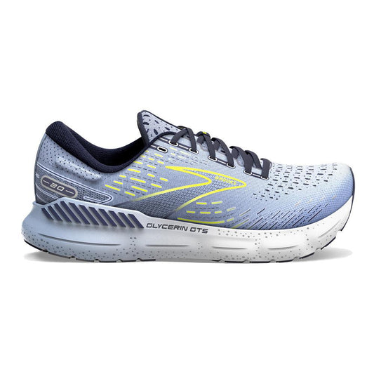 Women's Brooks Glycerin GTS 20, Light Blue/Peacoat/Nightlife, 5.5 B Medium