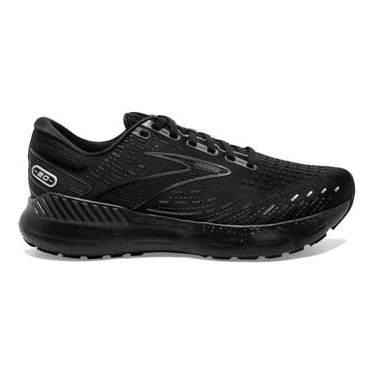 Women's Brooks Glycerin GTS 20, Black/Black/Ebony, 5.5 B Medium