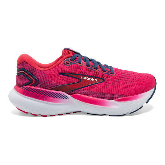 Women's Brooks Glycerin GTS 21, Raspberry/Estate Blue, 6.5 B Medium