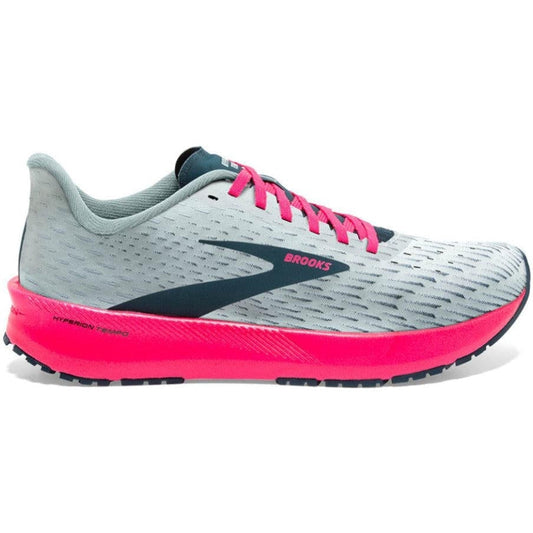 Women's Brooks Hyperion Tempo, Ice Flow/Navy/Pink, 7.5 B Medium