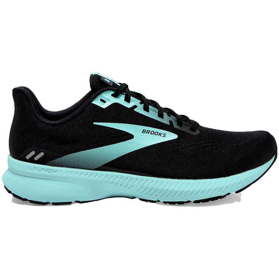 Women's Brooks Launch 8, Black/Ebony/Blue Tint, 5.5 B Medium
