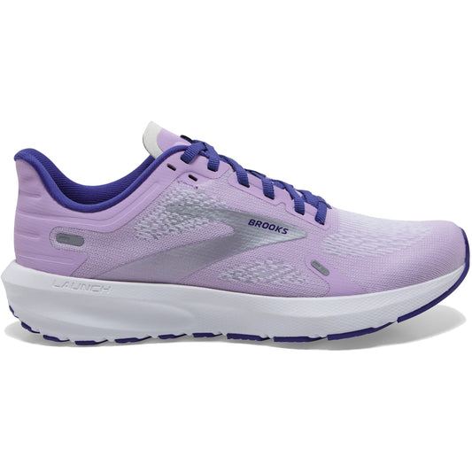 Women's Brooks Launch 9, Lilac/Cobalt/Silver, 8 B Medium