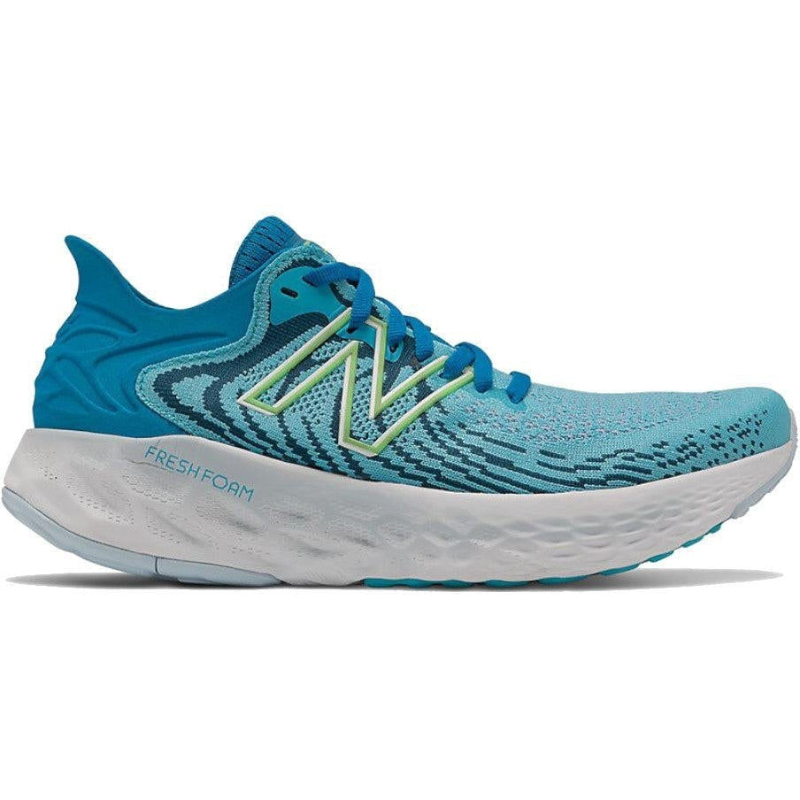 Women's New Balance Fresh Foam 1080 v11, Virtual Sky/Bleached Lime Glo, 9.5 B Medium