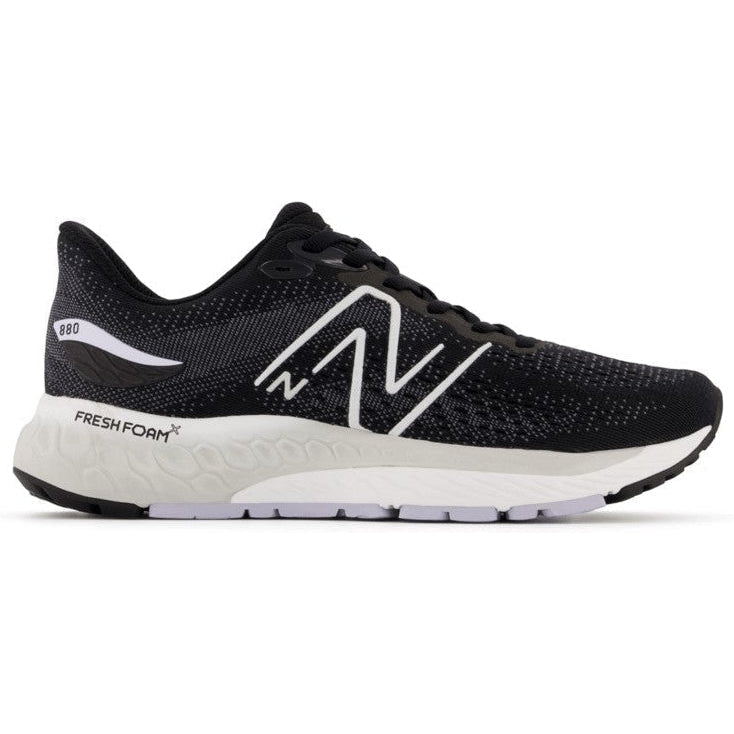 Women's New Balance Fresh Foam X 880v12, Black/Violet Haze, 8.5 B Medium
