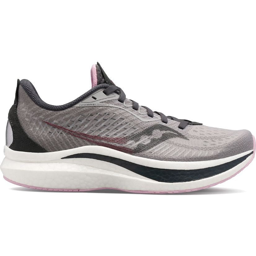 Women's Saucony Endorphin Speed 2, ALLOY/QUARTZ, 6 B Medium