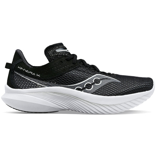 Women's Saucony Kinvara 14, Black/White, 8.5 B Medium