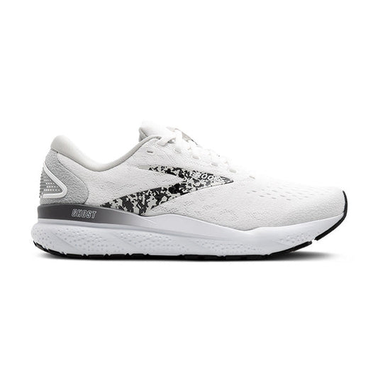 Women's Brooks Ghost 16, White/Oyster/Lava, 6 B Medium