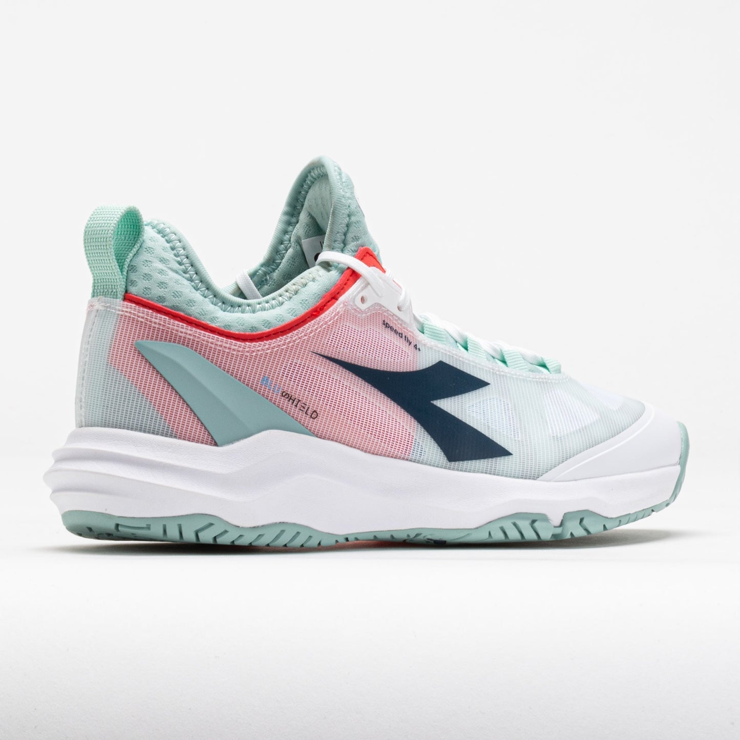 Diadora Speed Blushield Fly 4+ AG Women's  White/Legion Blue/Surf Spray